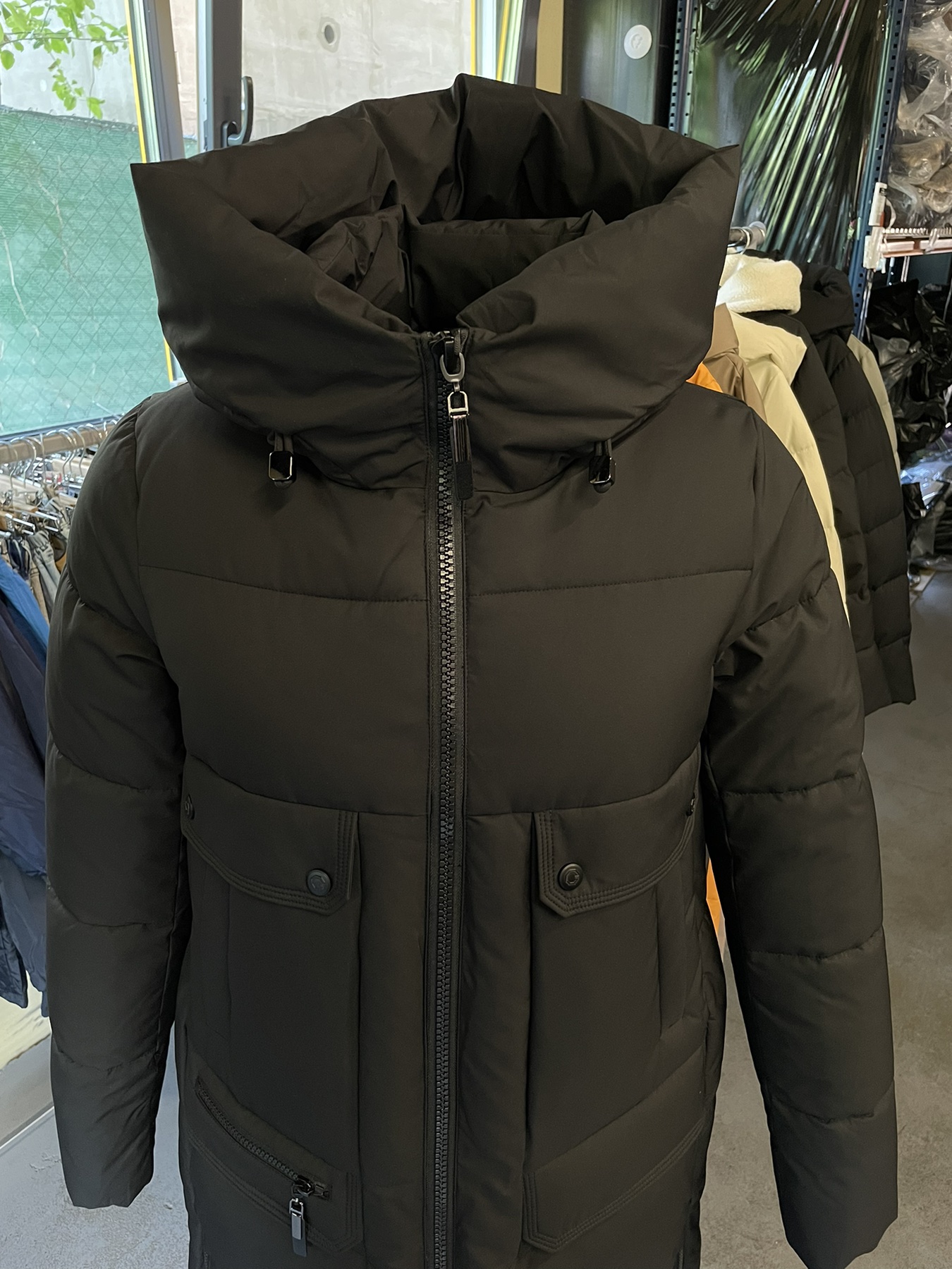 808#1 чорн. Куртка жіноча зима Caroles S-3XL (90 см) по 6шт - Зображення 2