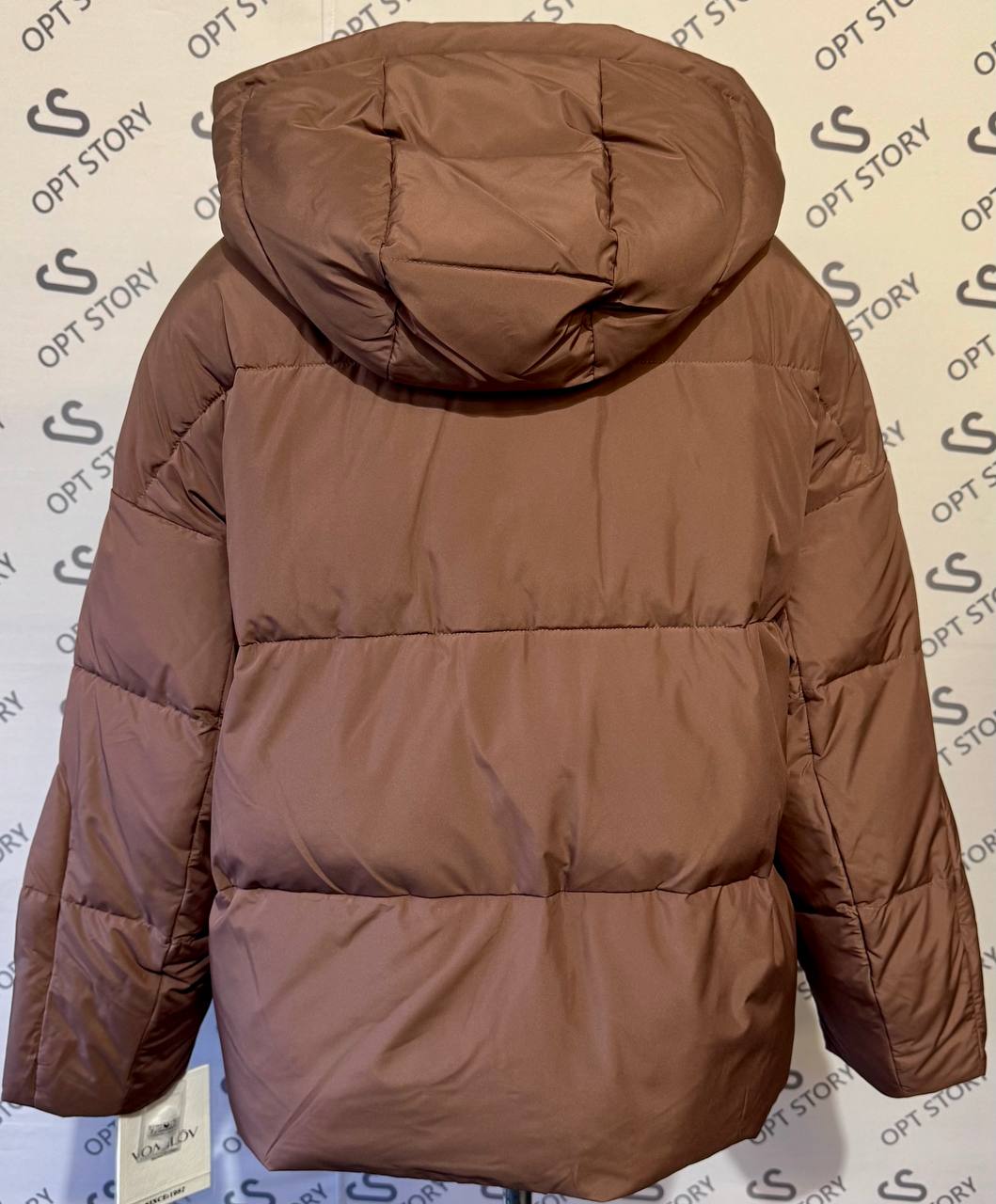 M25-455#1416 кава Куртка жіноча OVERSIZE 44-46-48 по 3 - Зображення 4