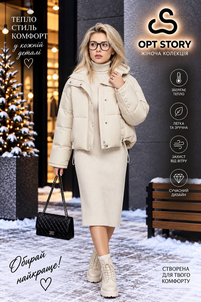 M25-495#1442 молоко Куртка жіноча OVERSIZE 42-44-46 по 3