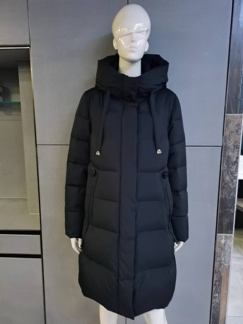 550#1 чорн. Куртка жіноча Caroles L-5XL (90см) по 6
