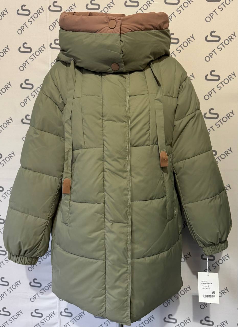 D648CW#W466 хакі Куртка жіноча S-XL по 4 - Зображення 3