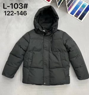 L-103-3 сір Куртка хлопчик 122-146 по 5