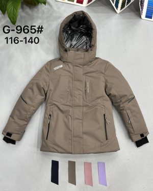 G-965 чорн. Куртка дитяча 116-140 по 5