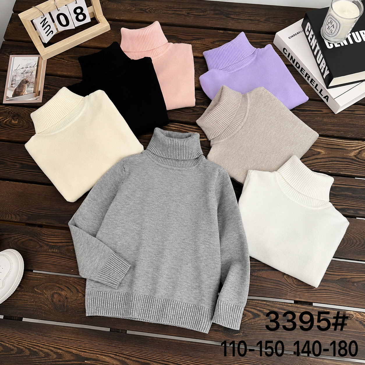 3395# чорн. Гольф дитячий 110-150 по 5 - Зображення 2